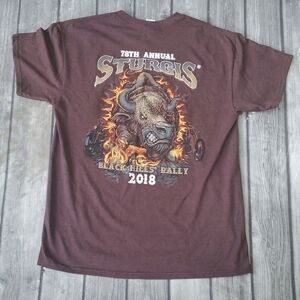 2018 Sturgis Black Hills Rally Tshirt Sz Lrg